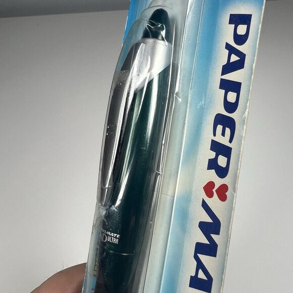 Paper Mate PhD Ultra Black Ink Green Ball Point Pen 1.0mm Medium 2005 Japan - Picture 9 of 9